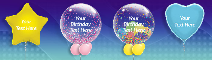 Custom on sale helium balloons